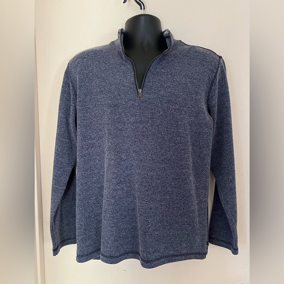 GAP Blue 1/4 Zip Sweater - Picture 1 of 3